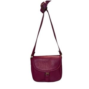 Pulicati Italian Leather and Suede Flap Over Crossbody Bag (NWOT)